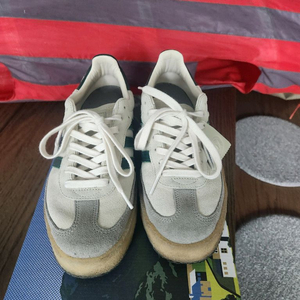 아디다스x클락스x로니피그 스트리트삼바 초크 화이트그린 265