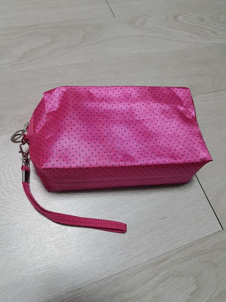☆새거☆파우치가방 분홍색 검은점 파우치 화장품파우치--2