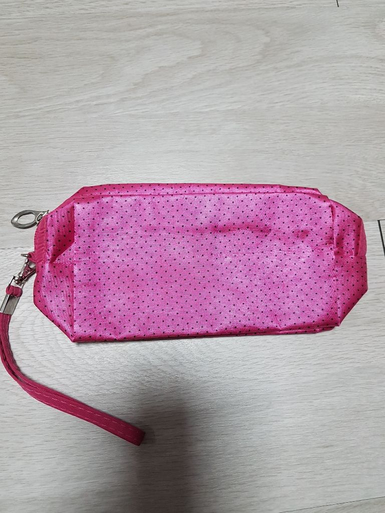 ☆새거☆파우치가방 분홍색 검은점 파우치 화장품파우치--3