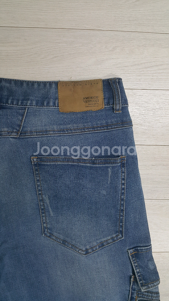 AMERIGO 정품(사방스판) 카고청바지 34인치(No.22)드라이완료!--8