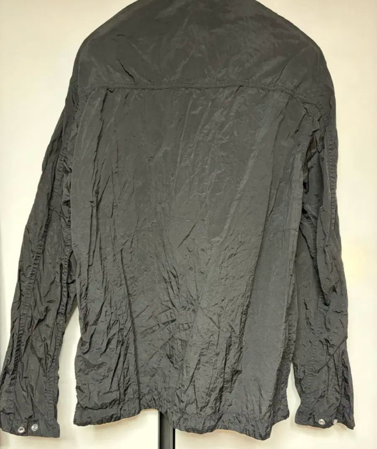 [XL]25SS 스톤아일랜드 크링클랩스 블랙 오버셔츠--2