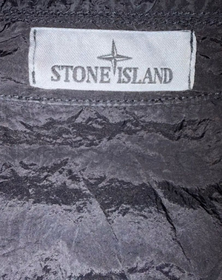 [XL]25SS 스톤아일랜드 크링클랩스 블랙 오버셔츠--3