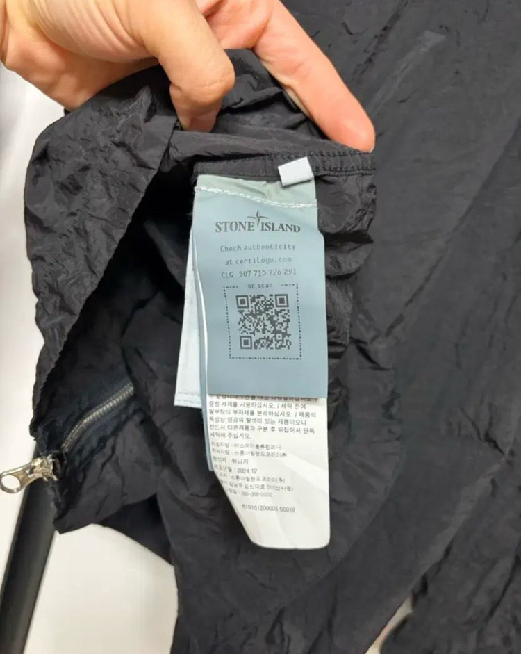 [XL]25SS 스톤아일랜드 크링클랩스 블랙 오버셔츠--4