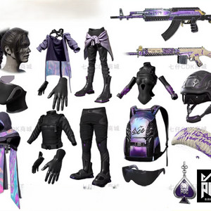 PUBG 스킨 PGC 슈퍼 기프트 팩: 치킨 디너, M762 SLR 소총, 빛나는 팔, 머리카락, CDK 이미지