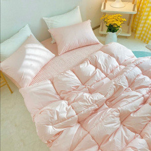 새상품 빈후맘 연핑크 차렵이불 슈퍼싱글