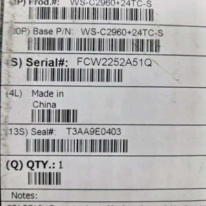 CISCO ws-c2960+24tc-s 이미지