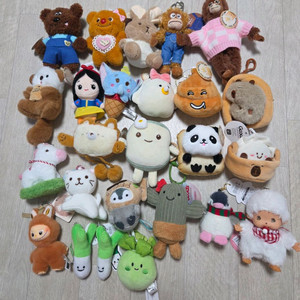 새상품, 택o) 오랑이 굴인형 디즈니 백설공주 덤보 라부부 몬치치 등 캐릭터 인형 키링 이미지