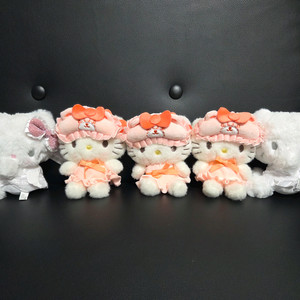 새상품) 일본정품 산리오 나카요시 파자마 마스코트/ 엔젤 헬로키티 중형 인형 키링