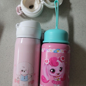 강아지, 티니핑 스텐 물통 일괄