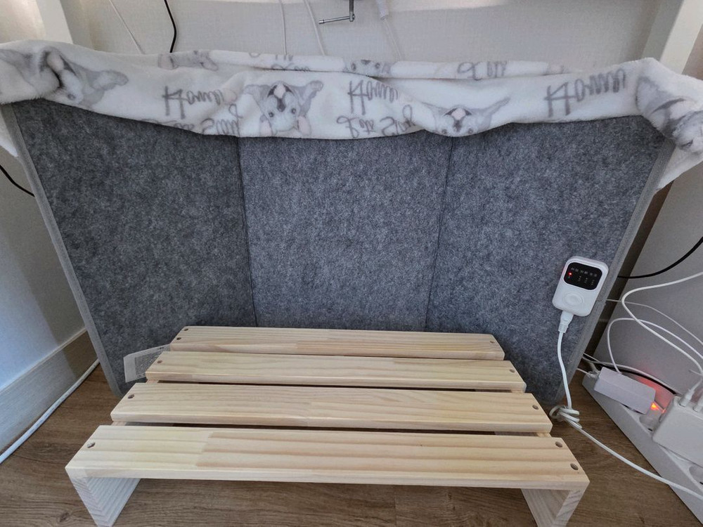 3단 온도조절 파티션 전기 발난로 풋워머 (고정클립3p + 담요증정)--3