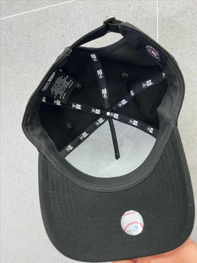 MLB 화이트 온 블랙 뉴욕양키스 K프레임 볼캡 블랙_13583793--4