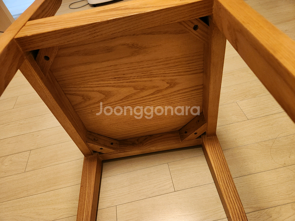 에쉬목 원목 식탁의자 2개--6