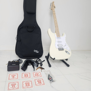 고퍼우드 S클레식 3 화이트 일렉기타 풀셋트