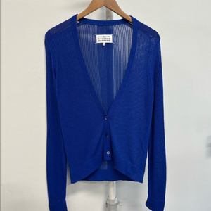 마르지엘라 블루 스티치 가디건