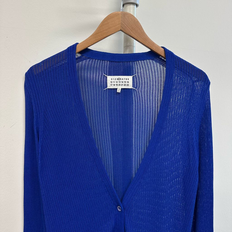 마르지엘라 블루 스티치 가디건--1