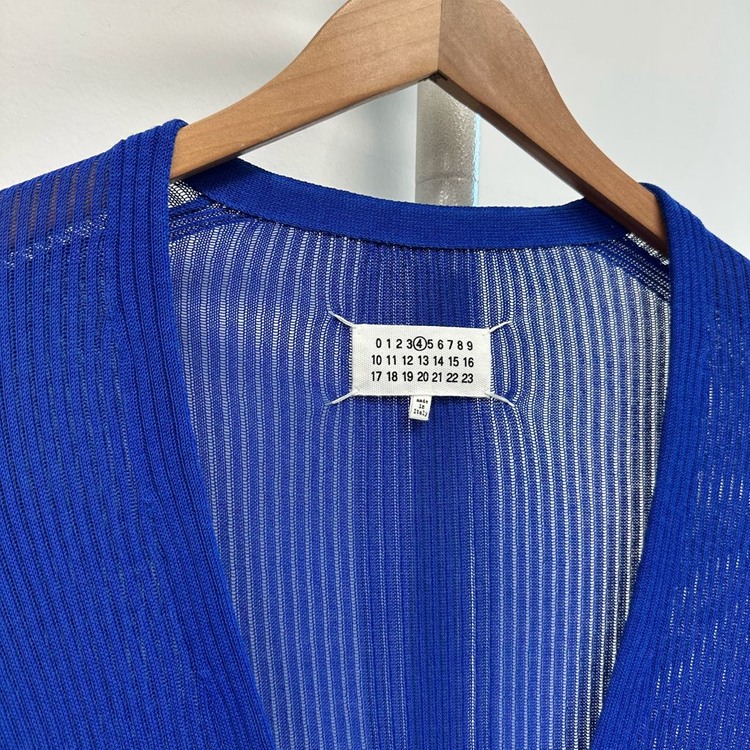 마르지엘라 블루 스티치 가디건--2