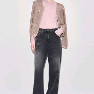 타임 모크넥 로고 자수 탑 라이트핑크 랑방 마인 더캐시미어 시스템 sjsj 오브제