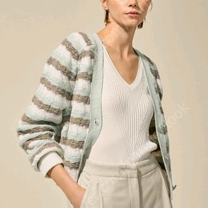 랑방 알파카 블렌드 니트 가디건 타임 마인 더캐시미어 시스템 오브제 sjsj