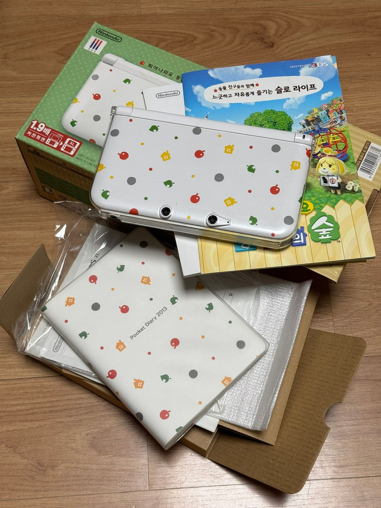 튀어나와요 동물의 숲 패키지 닌텐도 3DS XL 민트 이미지