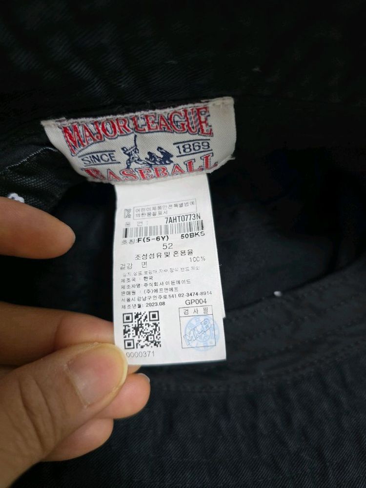 상태좋음) mlb 검정 모자--2