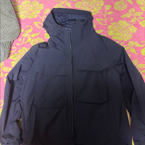 유니클로 윈드블럭 파카 네이비 XL사이즈 실착1회 새상품 판매