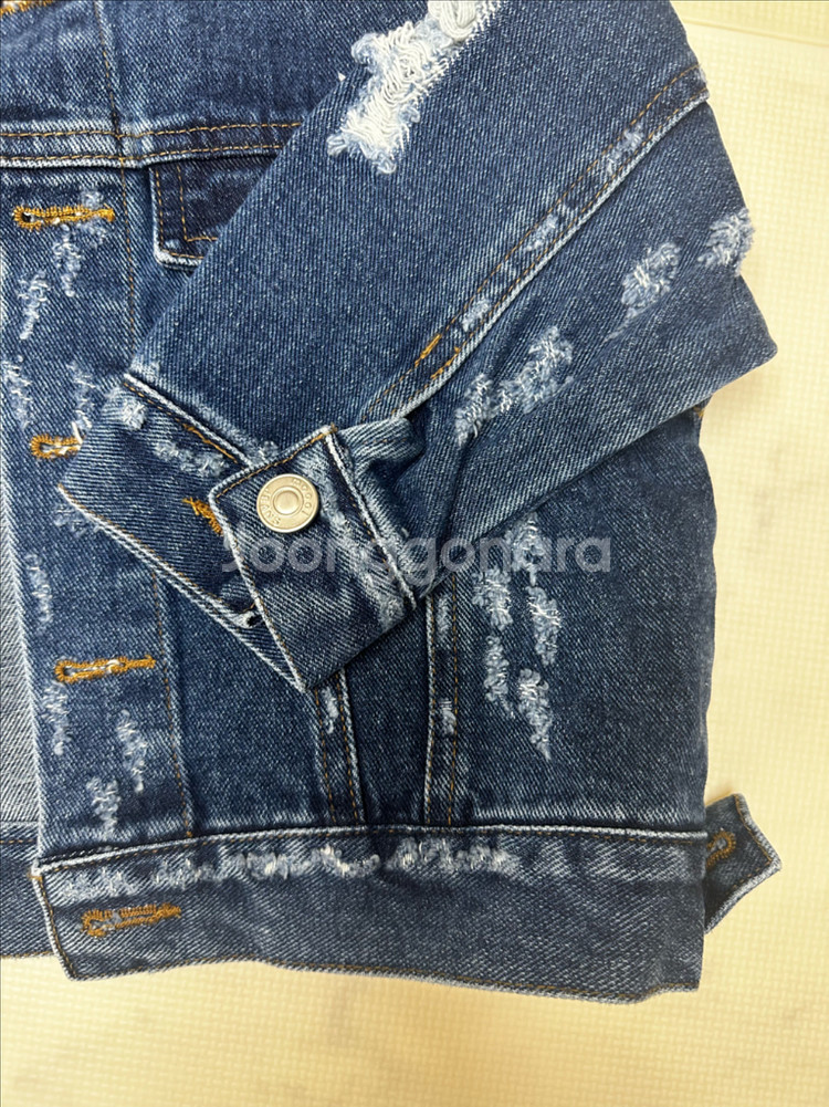 모이스토어 데미지 데님 청자켓 S--1