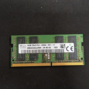 노트북 램 DDR4 16G