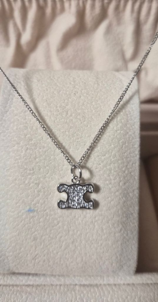 셀 로고 실버목걸이 트리옹프 트리옹페 (새상품)--0