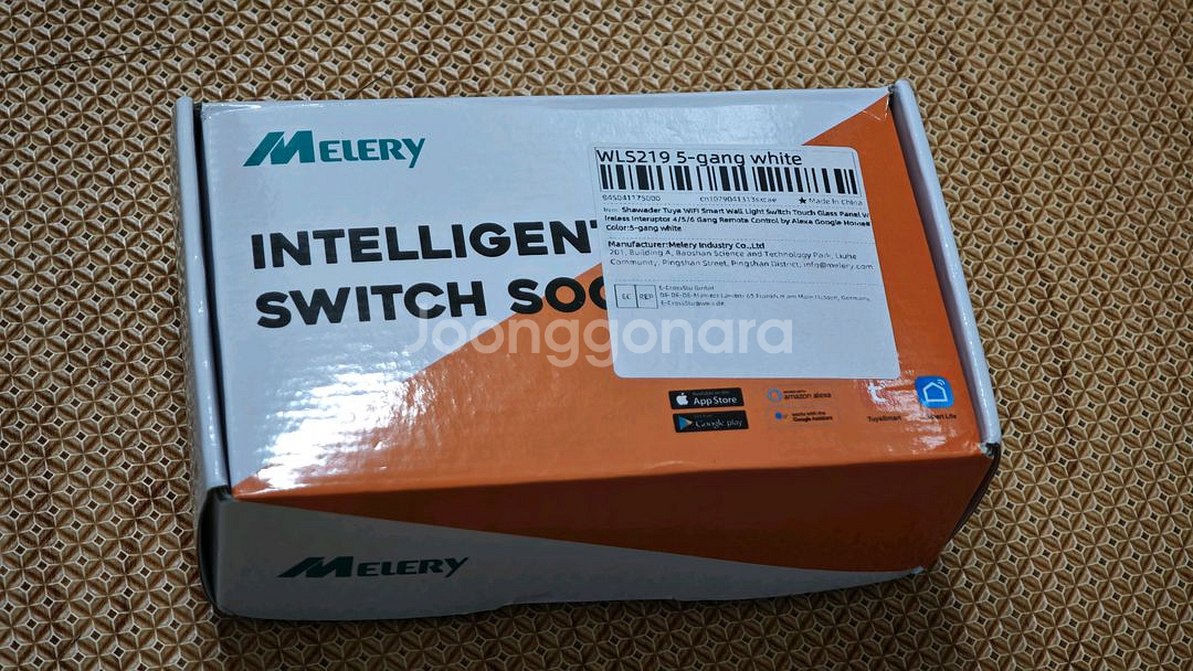 Melery Tuya 5구 스마트 터치 스위치 새제품--2