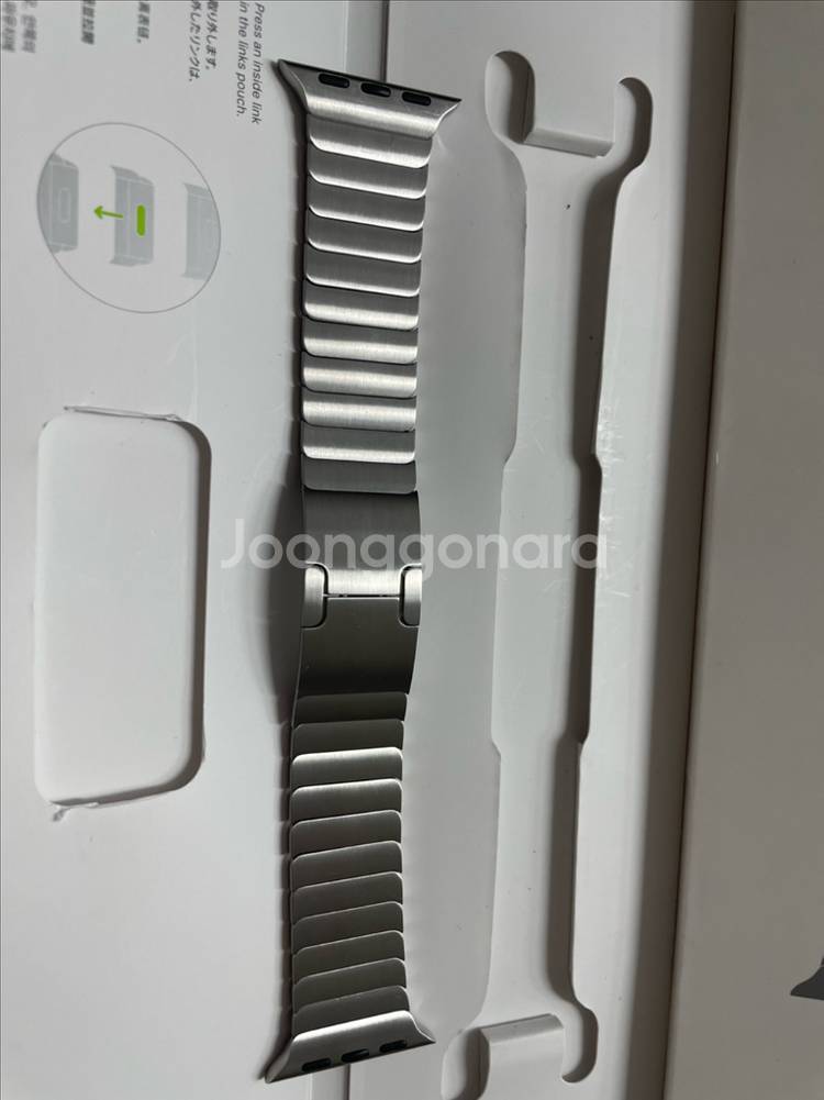 애플워치 링크브레이슬릿 실버 38mm SS급--1