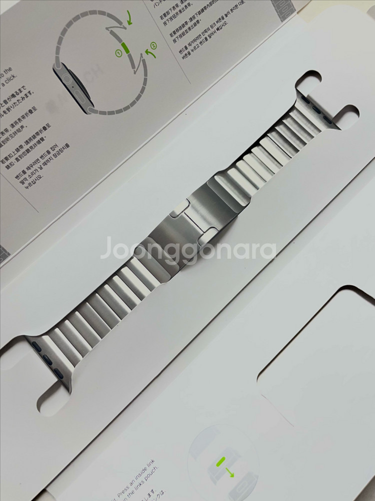 애플워치 링크브레이슬릿 실버 38mm SS급--4