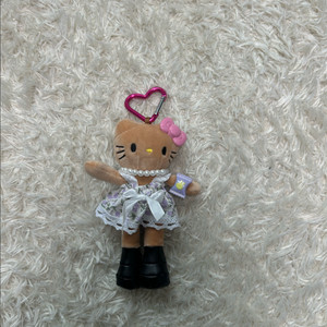 (새상품) 플라워 드레스 롱다리 태닝키티 인형 키링