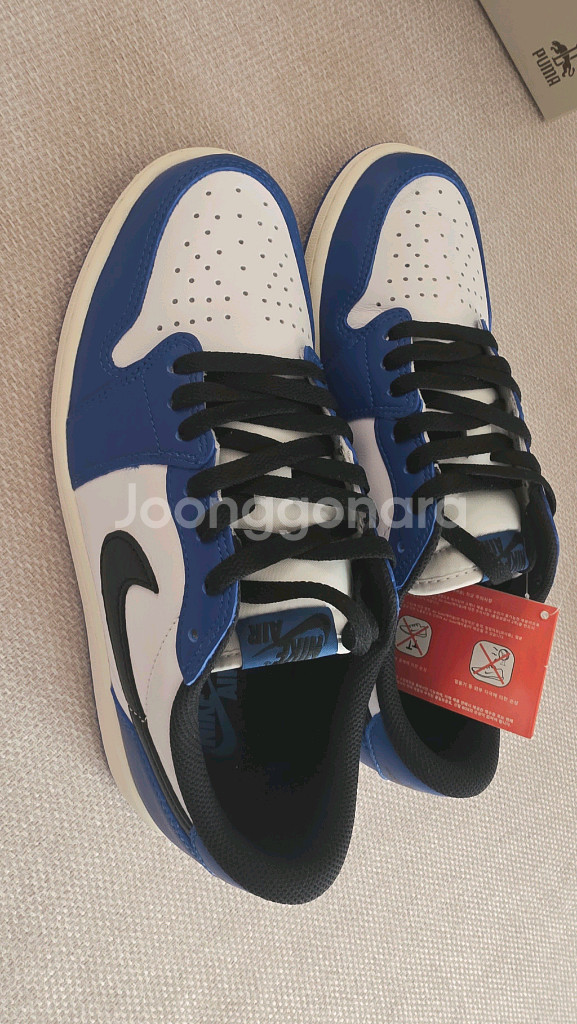 나이키 에어조던 로우1 게임로얄 275 새상품 정품 나코탭--2