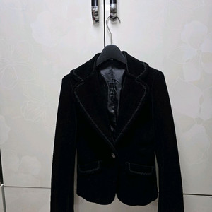 벨벳 자켓 55사이즈 블랙