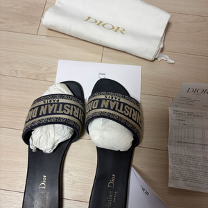 디올 뮬 샌들 오블리크 38 정품