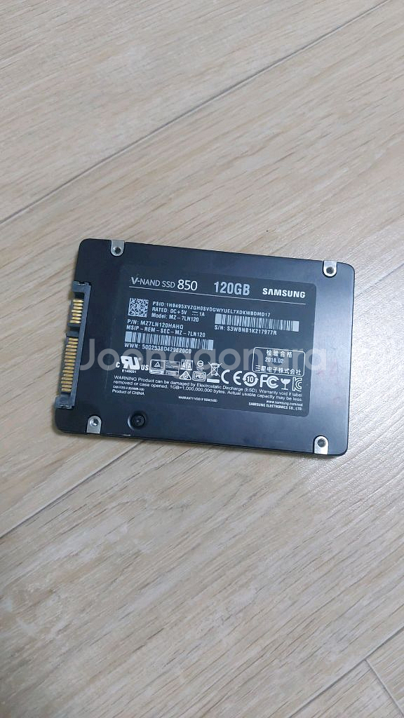 삼성 SSD 120GB 윈도우11 내장 영구인증됨 홈오피스 엑셀 내장--1