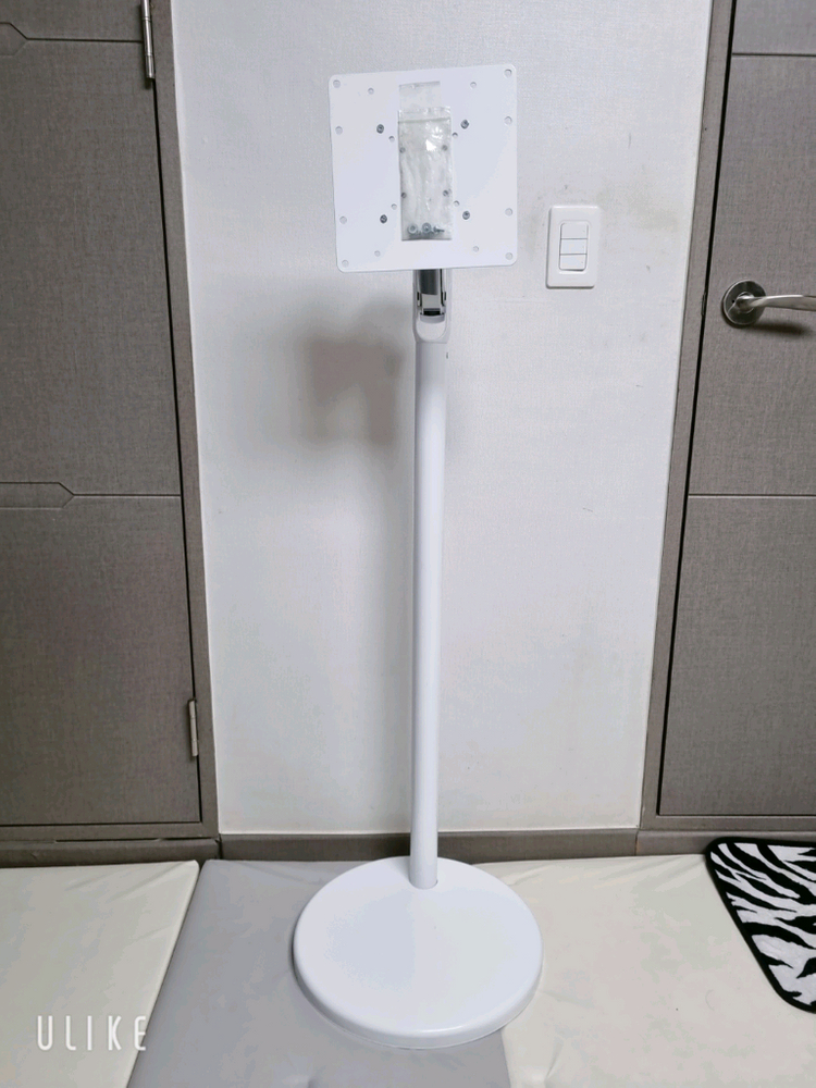 화이트 모니터 TV 스탠드 받침대 거치대--1