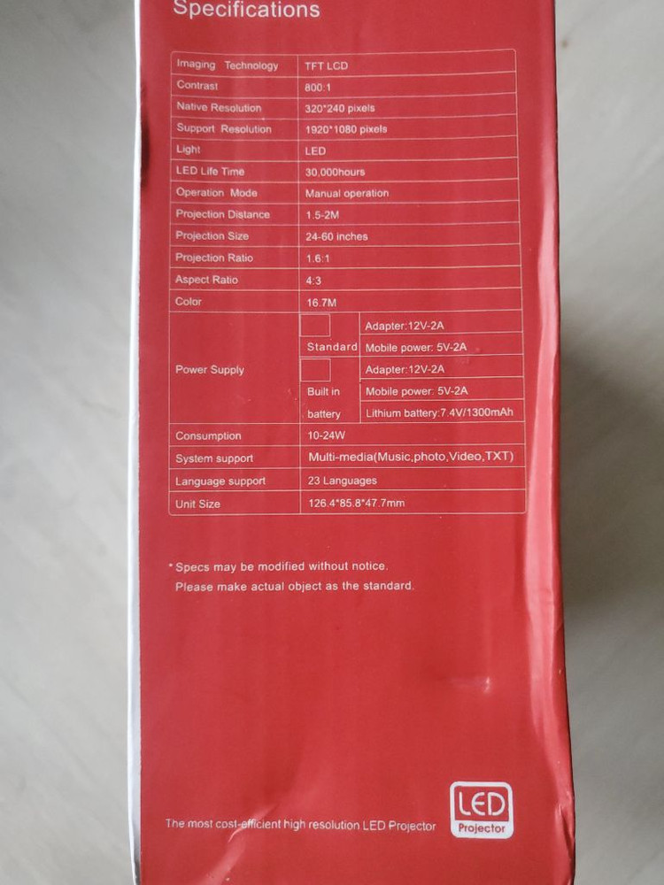 미니 LED 프로젝터--2