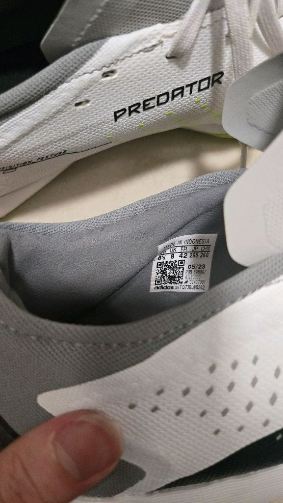 아디다스 프레데터 엘리트 폴드오버텅 AG축구화 265mm 이미지