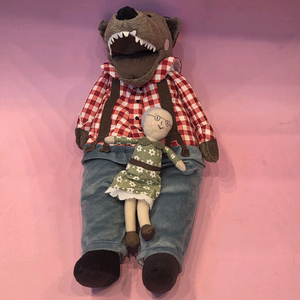 이케아인형 빨간모자늑대인형