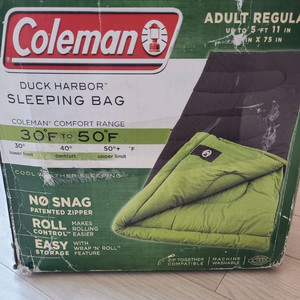 콜맨 슬리핑백 침낭