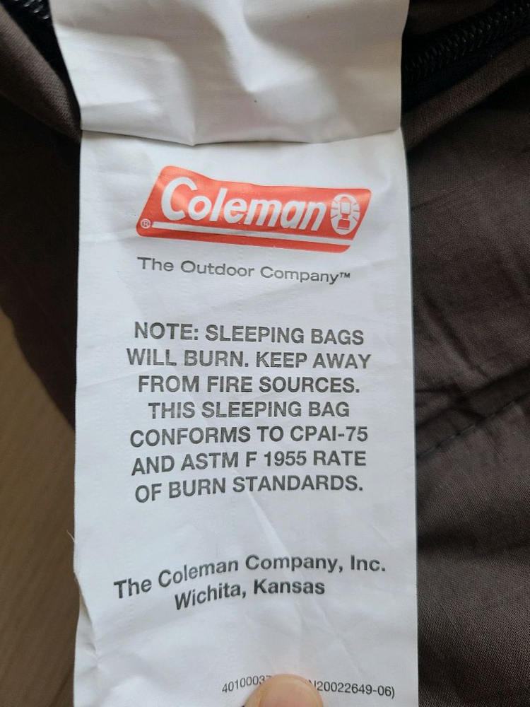 콜맨 슬리핑백 침낭--4