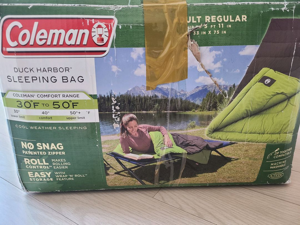 콜맨 슬리핑백 침낭--7