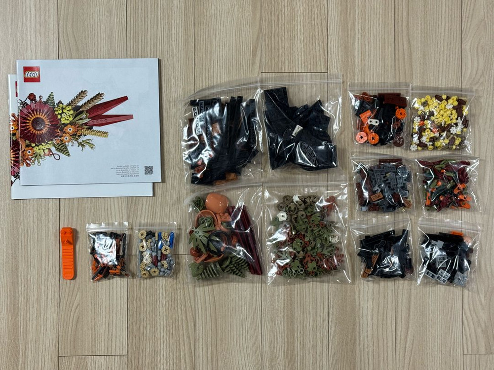 레고 10314 말린꽃 센터피스 (중고) LEGO 보태니컬 (2023)--1