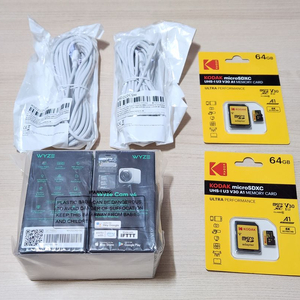 CCTV 와이즈캠 V4 보안 카메라 (2.5K, 나이트비전) 2대 셋트