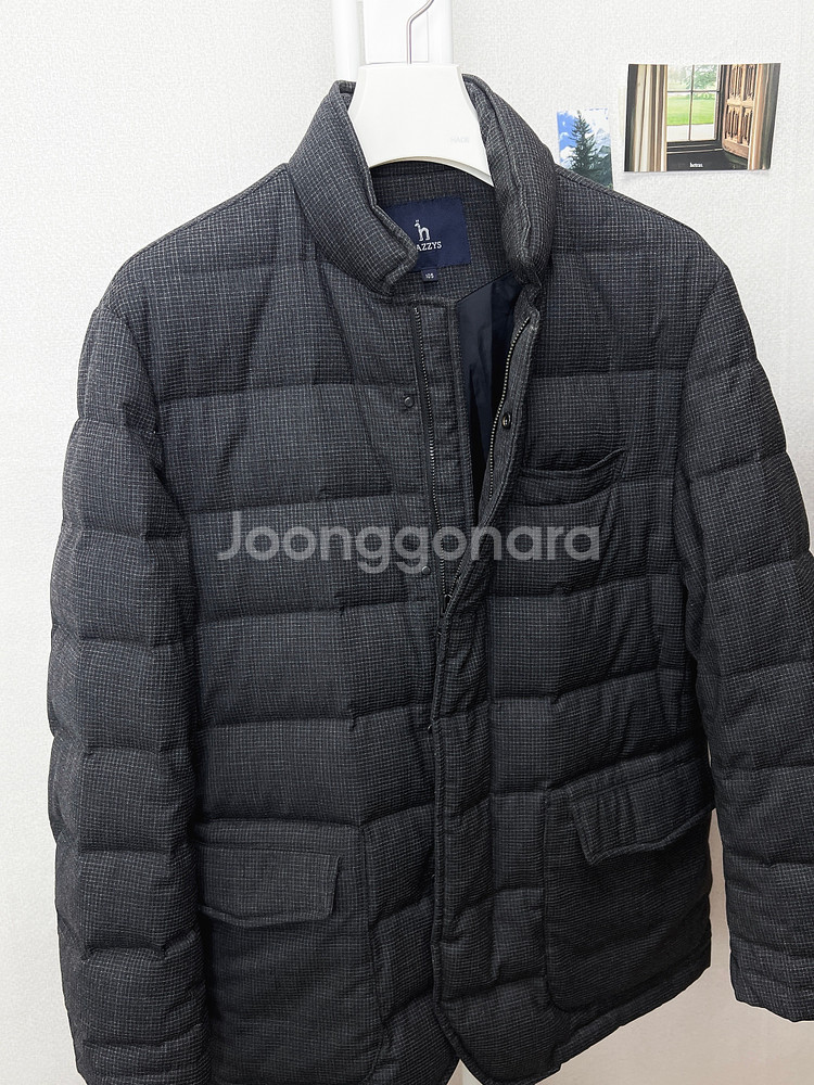 헤지스 남성 구스다운 패딩자켓 105--1