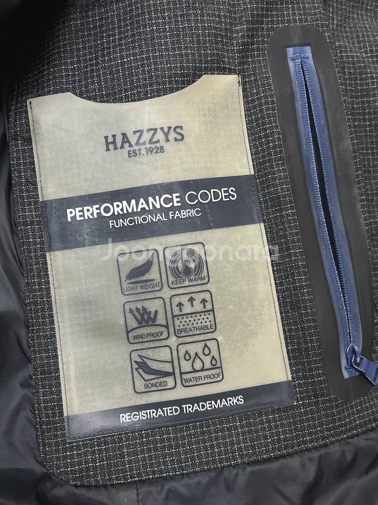 헤지스 남성 구스다운 패딩자켓 105--6