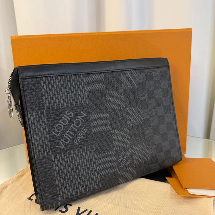 [정품] 루이비통 다미에 그라파이트 보야주 클러치백 N60444 이미지