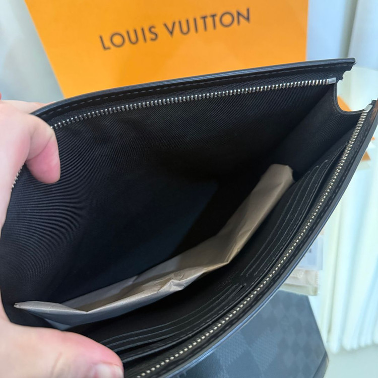 [정품] 루이비통 다미에 그라파이트 보야주 클러치백 N60444 이미지