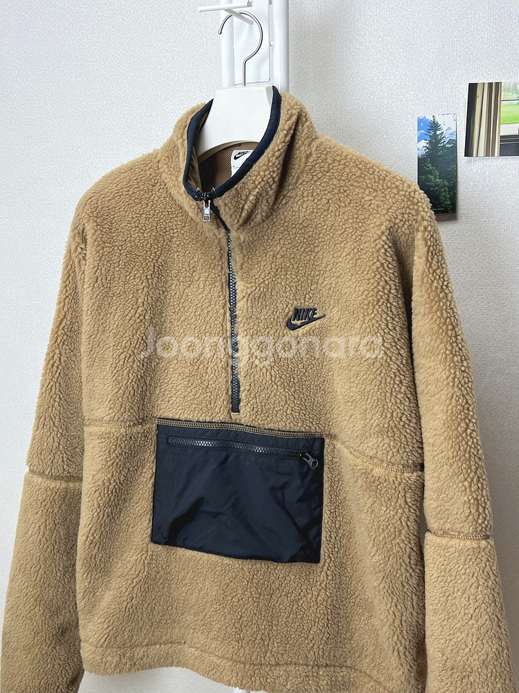 나이키 남성 아노락 쉐르파 플리스--1